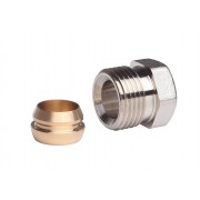 Danfoss 013G4100 - Compression fittings for steel and copper tubings, G 3/8