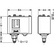 Danfoss 060-003566 - Pressure switch, KP5