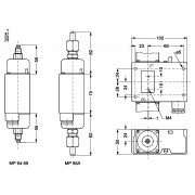Danfoss 060B017466 - Differential pressure switch, MP55A