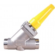 Danfoss 148B5299 - Hand operated regulating valve, REG-SA SS 15, Stainless steel, Straightway, Butt weld