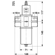 Danfoss 003F1240 - Pressure operated water valve, WVFX 40, 4.00 bar - 17.00 bar, 1 1/2