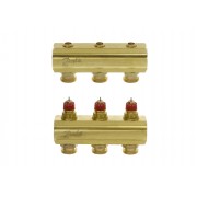 Danfoss 088U0503 - Manifold FHF, Brass, Number of heating manifold connections [loops] [Max]: 3, 10 bar
